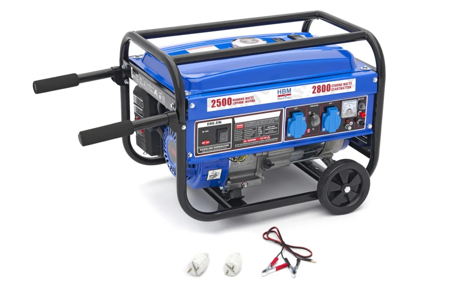 HBM 2.800W Generator Met 208 Cc Benzinemotor, 230V 3 HBM 2.800W Generator Met 208 Cc Benzinemotor, 230V - Afbeelding 3