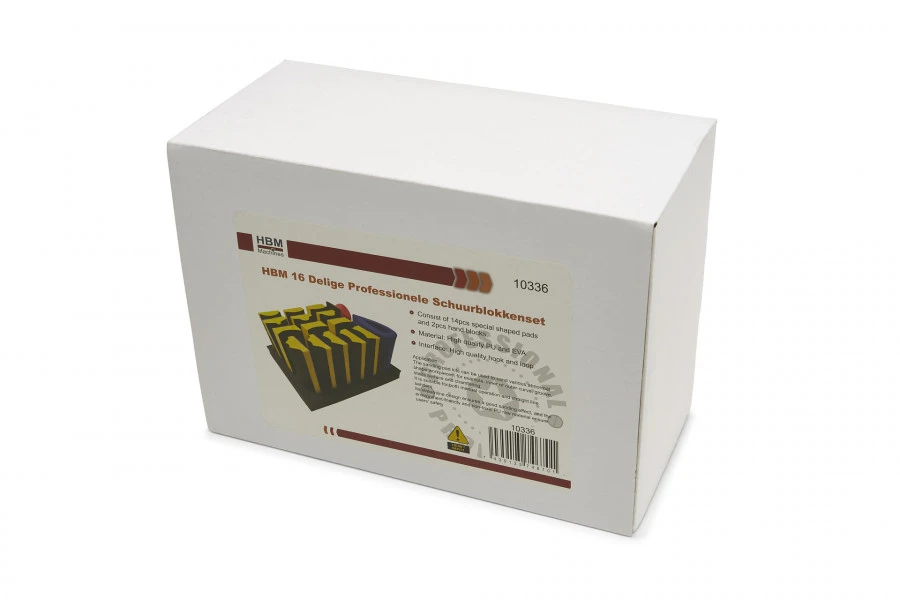 HBM 16 Delige Professionele Schuurblokkenset 7 HBM 16 Delige Professionele Schuurblokkenset - Afbeelding 7