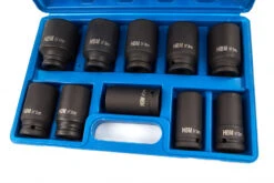 HBM 3/4" Krachtdoppenset Grote Maten 10 Delig