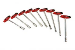 HBM T-Greep Dopsleutelset, Soksleutelset 9 Delig