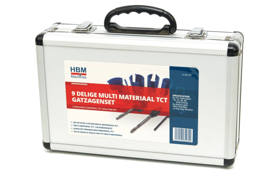 HBM 9 Delige Multi Materiaal TCT Diamanten Gatzagenset 6 HBM 9 Delige Multi Materiaal TCT Diamanten Gatzagenset - Afbeelding 6