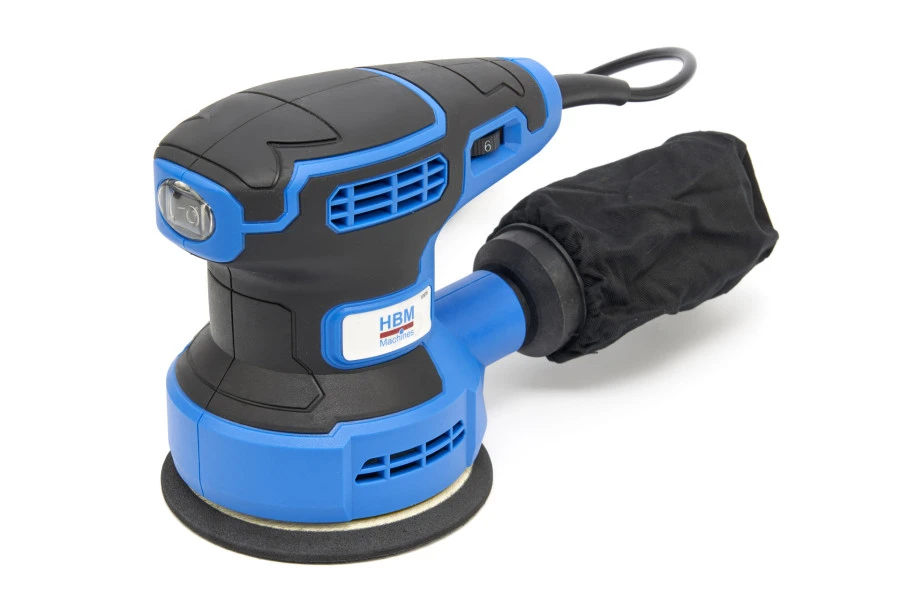 HBM Variabele Excenterschuurmachine 320 Watt Inclusief 12 Schuurvellen 1 HBM Variabele Excenterschuurmachine 320 Watt Inclusief 12 Schuurvellen